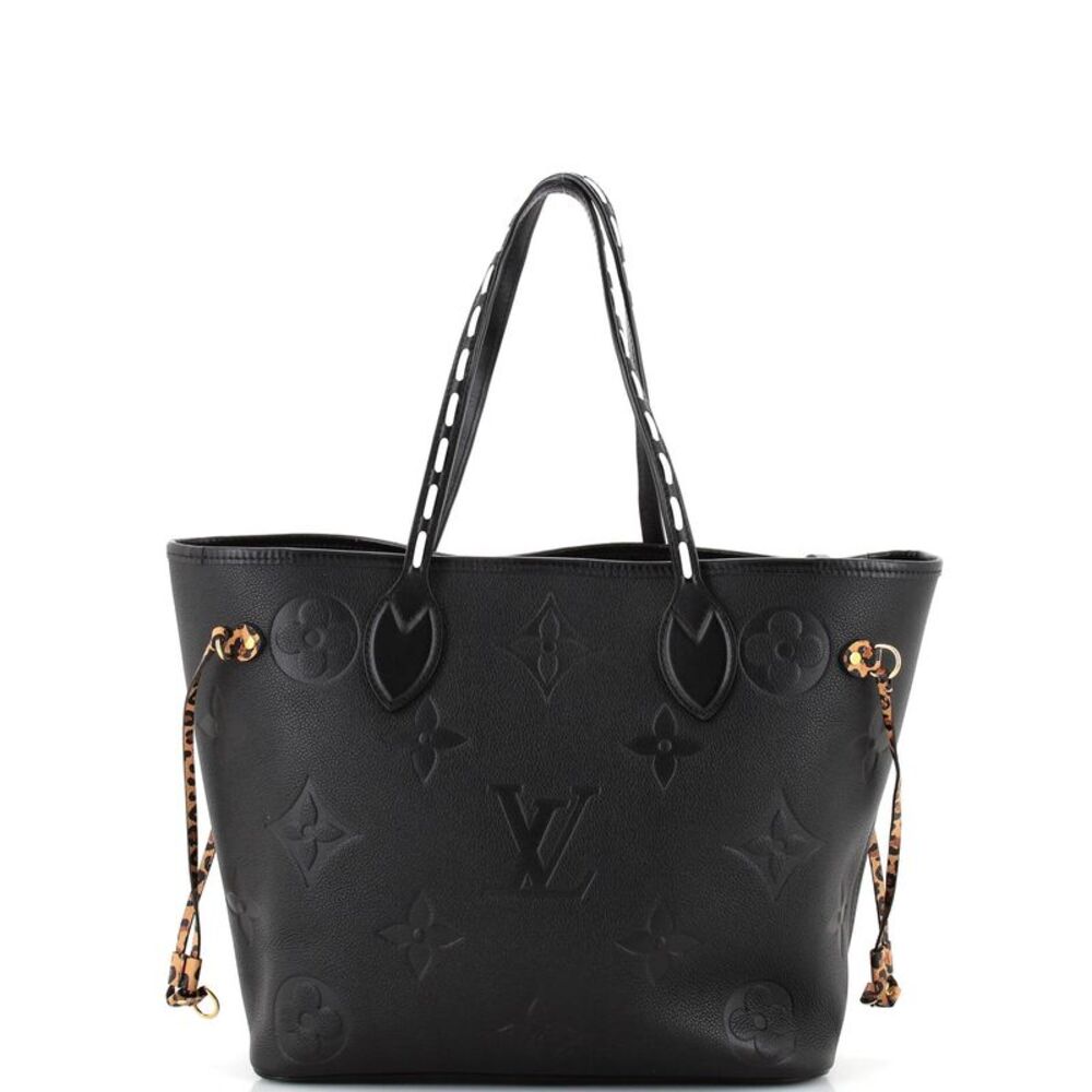Louis Vuitton Neverfull NM Tote Wild at Heart Monogram Empreinte Giant MM Black - Picture 4 of 8